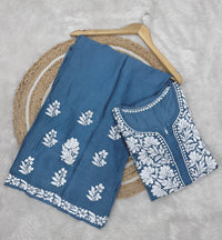 3D Modal CottonSatin Set - Chikankari official