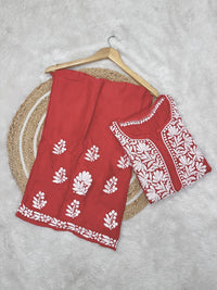 3D Modal CottonSatin Set - Chikankari official
