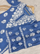 3D Modal CottonSatin Set - Chikankari official