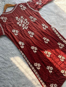 3D Premium Boota Jaal Luxury Kurti - Chikankari official
