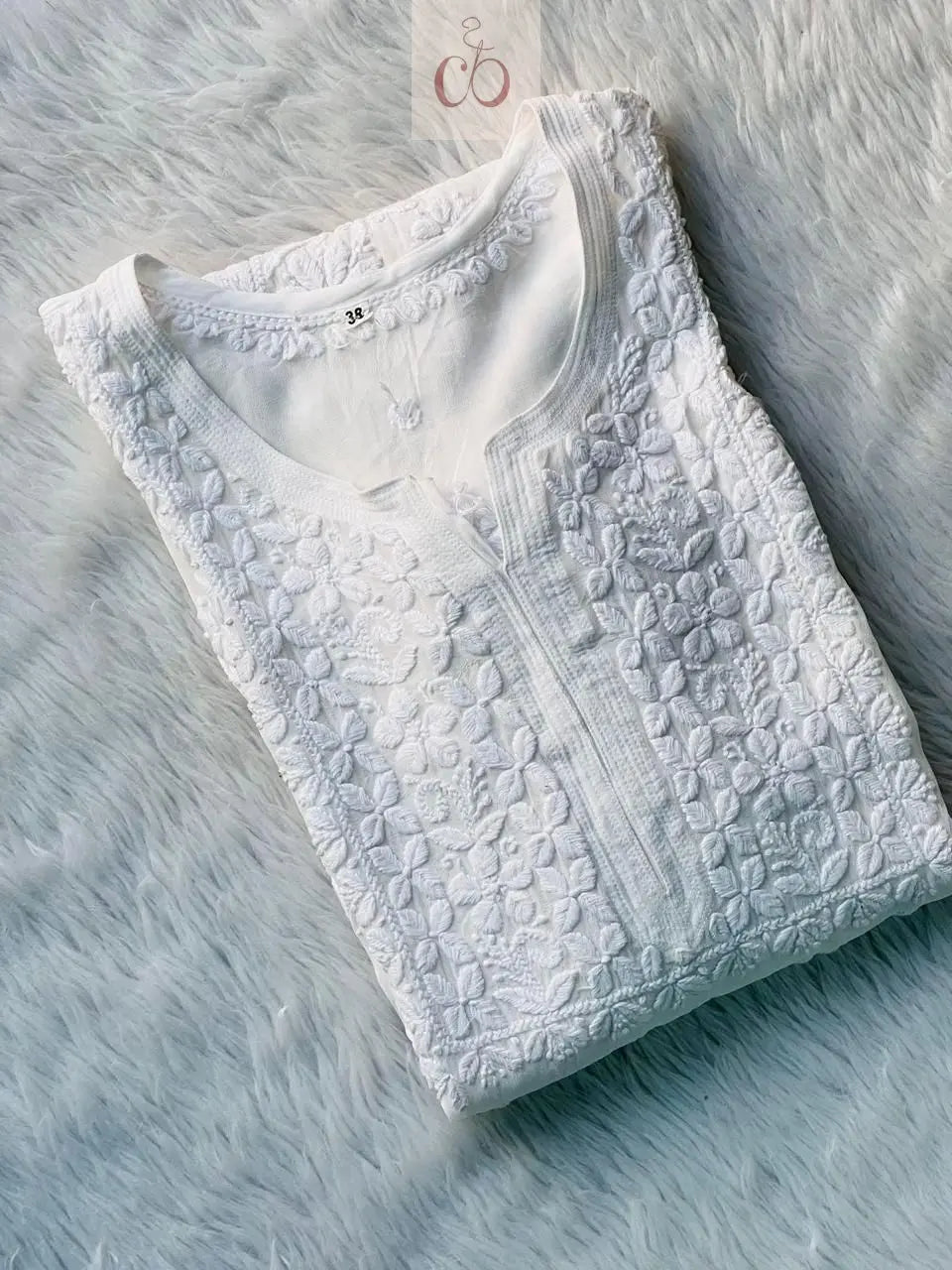 3D Viscose Kurta for a Luxurious Look - Chikankari official
