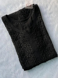 3D Viscose Kurta for a Luxurious Look - Chikankari official