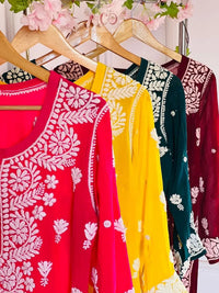 3d Viscose Kurti In Premium Edition - Chikankari official