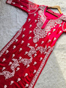 3d Viscose Kurti In Premium Edition - Chikankari official