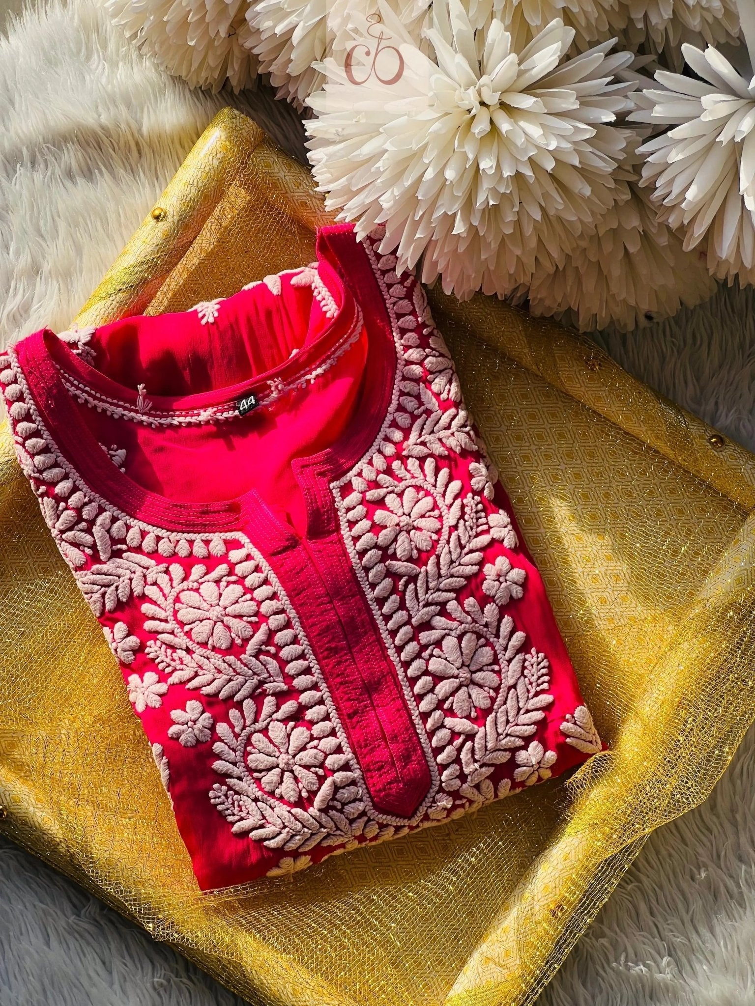 3d Viscose Kurti In Premium Edition - Chikankari official