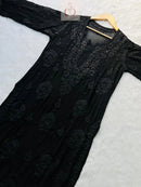 3D Viscose Luxe Kurtis - Chikankari official
