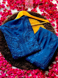 3D Viscose Plazzo Kurti combo - Chikankari official