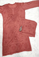 3d Worked Chikankari Co - ord set - Chikankari official