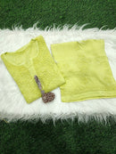 3d Worked Chikankari Co - ord set - Chikankari official