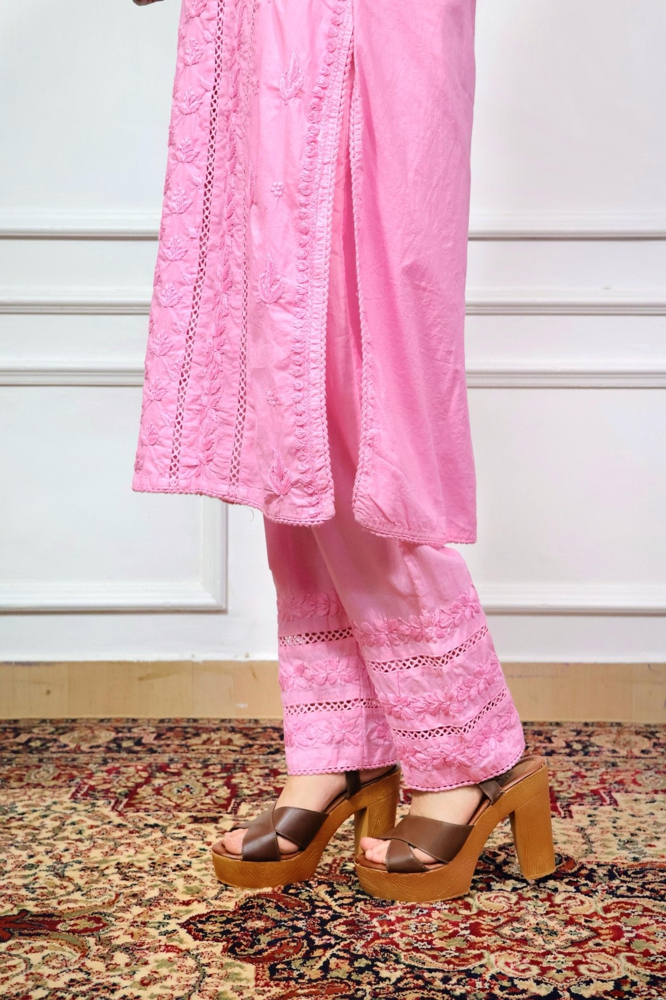 3D Worked mul Mul Chikankari Combo - Chikankari official