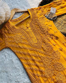 3d Worked Viscose Tone to Tone - Chikankari official