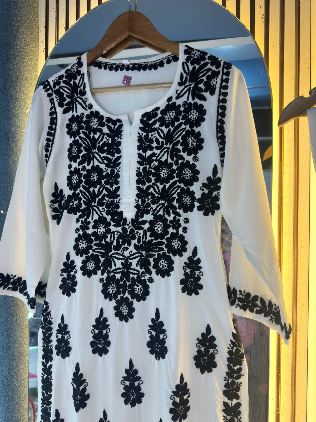 Heavy Rayon Black & White set