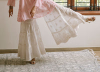 4 Layer 3D Gharara - Chikankari official