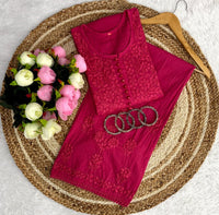 Ghass patti Dobby cotton plazzo set