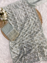Pure Soft Mul Chanderi Chikankari