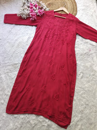 Rangrez Soft Rayon Comfort chikankari All day wear Kurti
