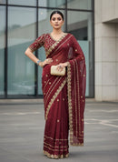 Designer Saree satin Silk