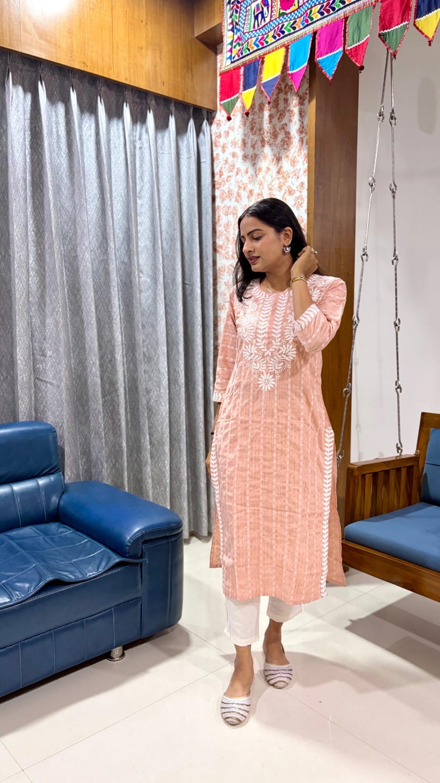 Khadi cotton Comfy Long Kurta