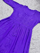 Heavy Yolk Handwork Rayon Gown
