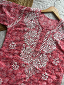 Pure printed Cotton chikankari kurta
