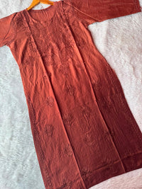 Chanderi Ombre long Soft Kurta