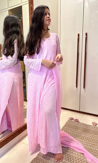 Resham chikankari viscose Suit Set