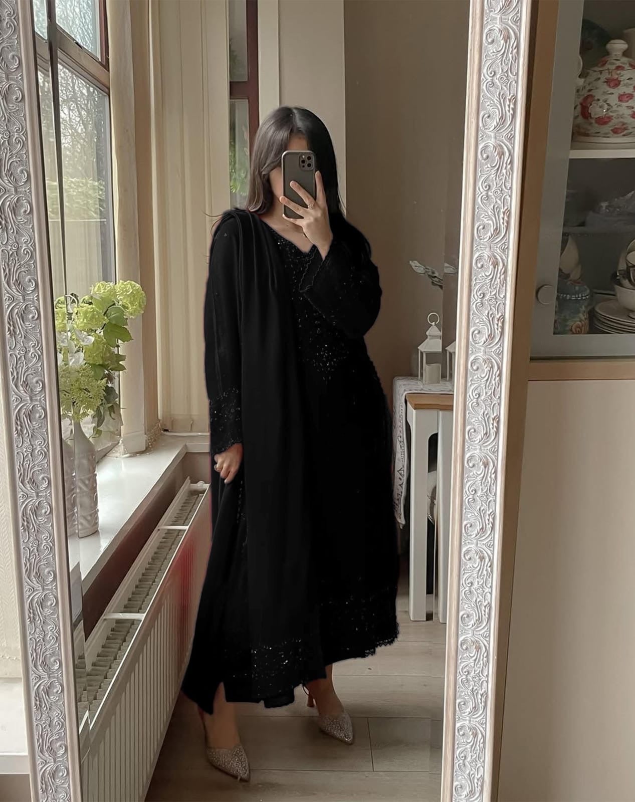 Georgette embroidered Fully worked suit Set