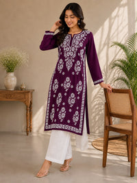 Heavy Modal premium Chikankari Long Kurta