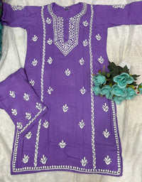 Chikankari x Mother of dragons 2pc Set