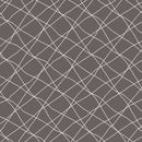 2 Pcs Blackout Foil Grey & Silver Criss Cross Window/Door/Long Door Curtains