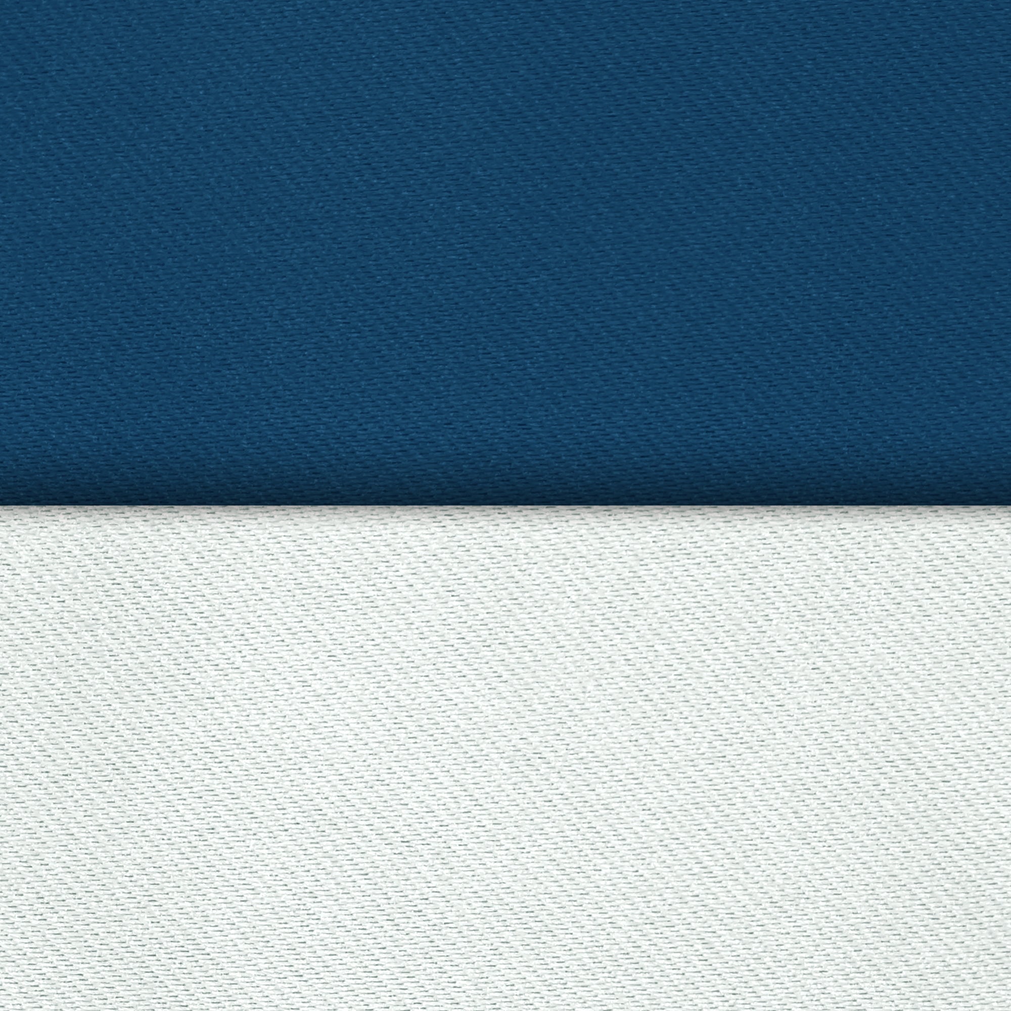 2 Pcs Blue-Silver Blackout Gold Faux Silk Room Darkening Door Curtains, 7 Ft