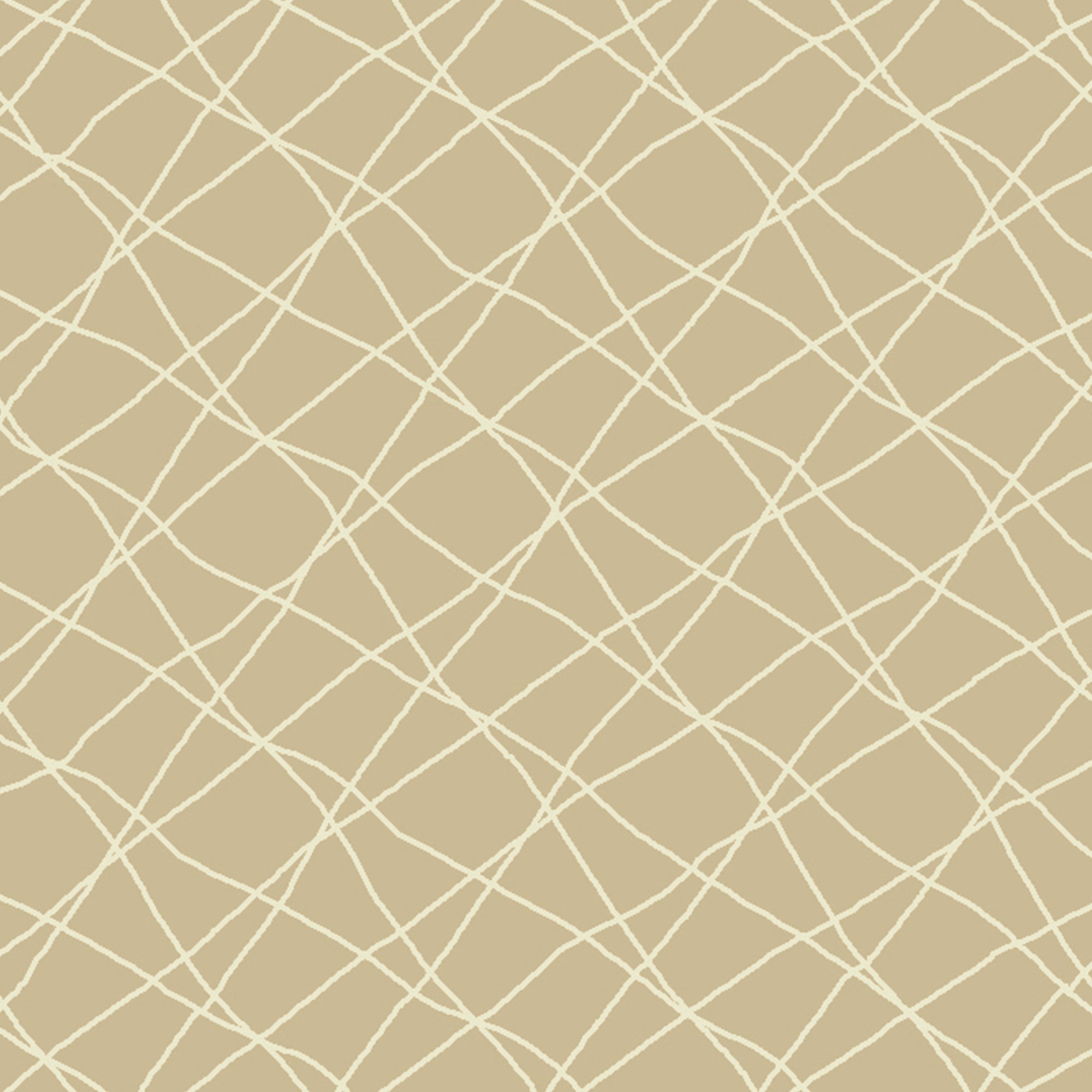 2 Pcs Blackout Foil Beige & Golden Criss Cross Window/Door/Long Door Curtains