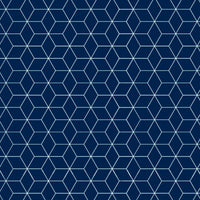 2 Pcs Blackout Foil Blue & Silver Hexagon Window/Door/Long Door Curtains