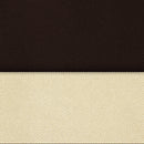 2 Pcs Brown-Beige Blackout Gold Faux Silk Room Darkening Door Curtains, 7 Ft