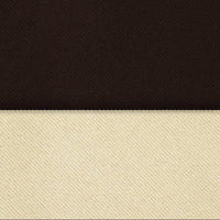 2 Pcs Brown-Beige Blackout Gold Faux Silk Room Darkening Door Curtains, 7 Ft