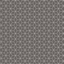 2 Pcs Blackout Foil Grey & Silver Hexagon Window/Door/Long Door Curtains