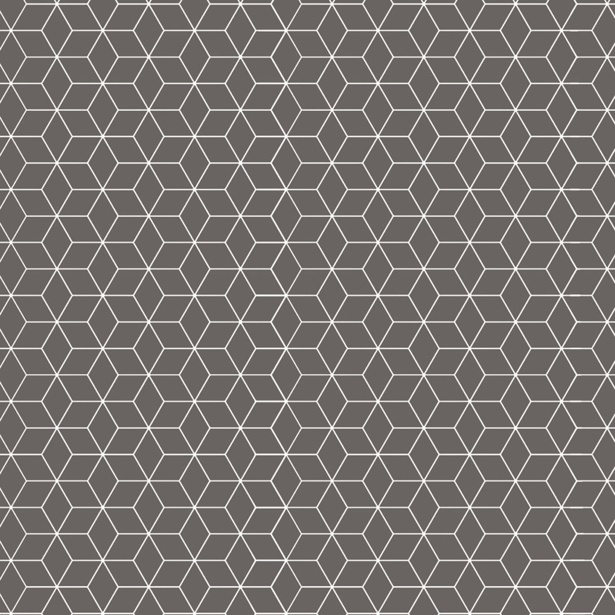 2 Pcs Blackout Foil Grey & Silver Hexagon Window/Door/Long Door Curtains