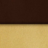 2 Pcs Brown-Gold Blackout Gold Faux Silk Room Darkening Door Curtains, 7 Ft