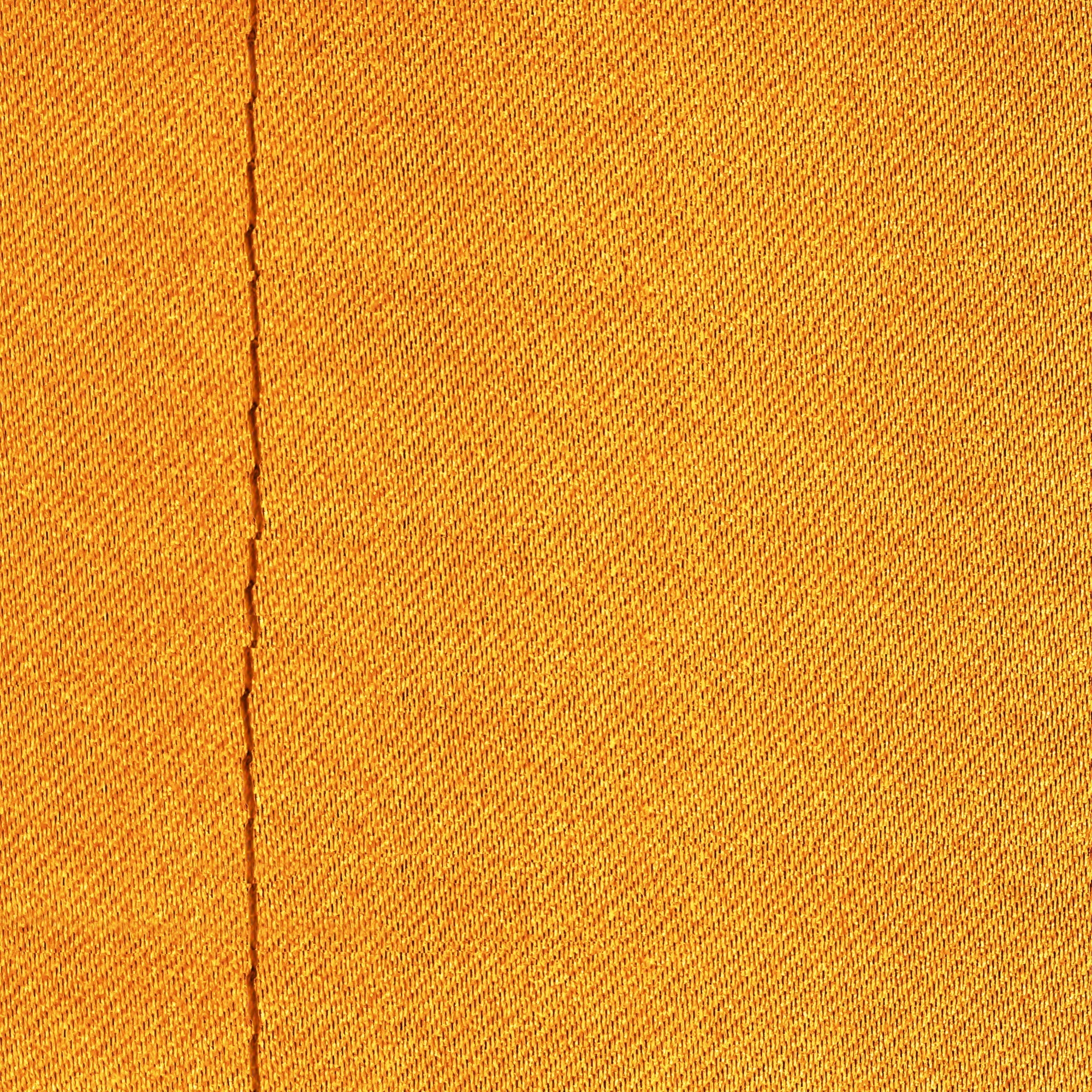 2 Pcs Mustard Blackout Faux Silk Room Darkening Window/Door/Long Door Curtains