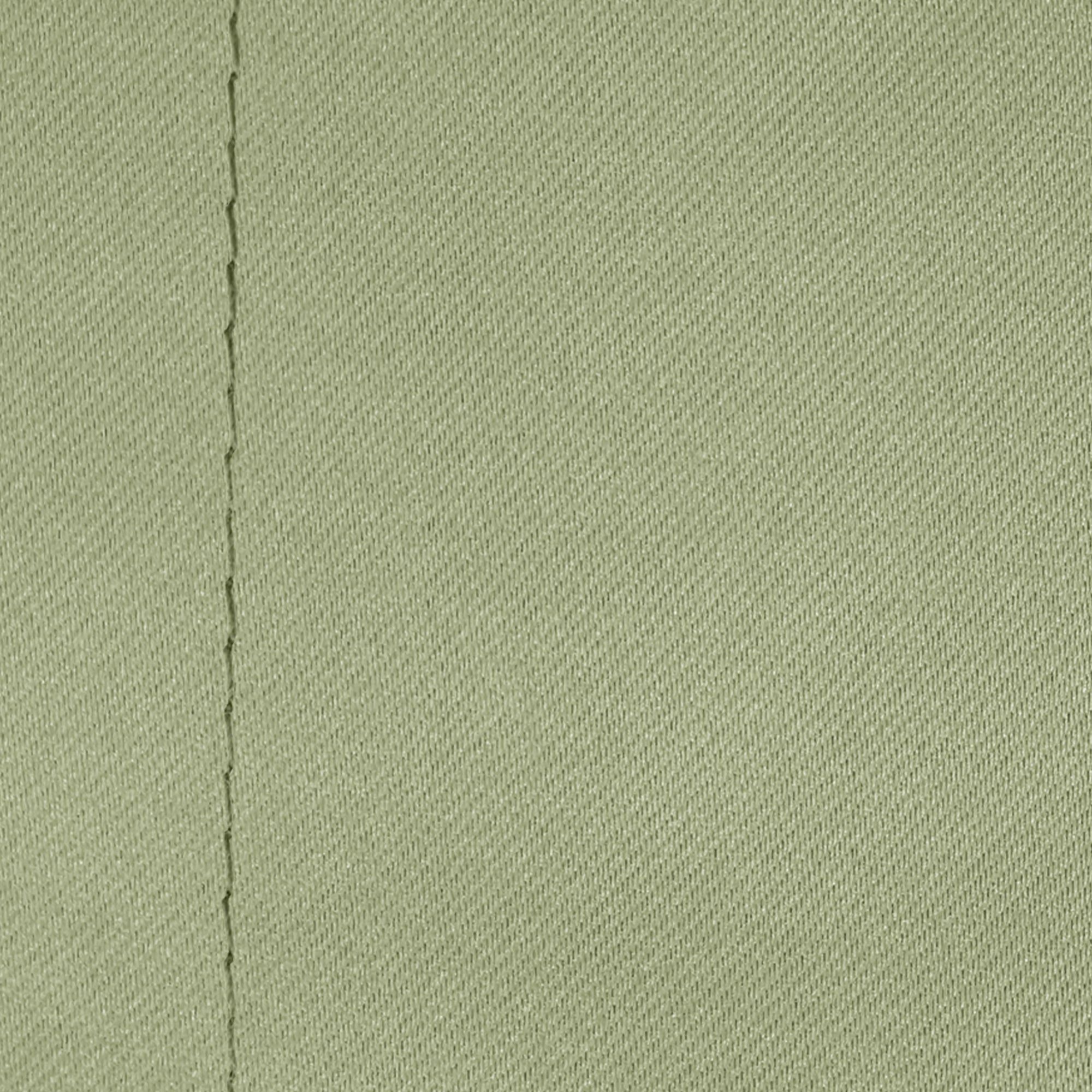 2 Pcs Green Blackout Faux Silk Room Darkening Window/Door/Semi Long Door/Long Door Curtains