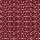 2 Pcs Blackout Foil Maroon & Golden Hexagon Window/Door/Long Door Curtains