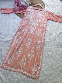 Modal Premium chikankari Big Buta Kurta