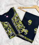 Black base heavy work Flower Modal set