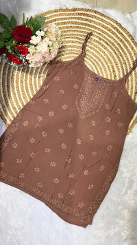 Viscose Strappy Short Top