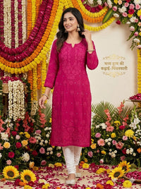 Pure 3d Batson Muslin Muqaish Long Kurta