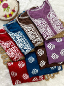 Modal big Buta embroidered Kurta & Plazzo