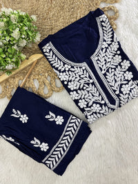 Lucknowi Computer Rayon 2pc Set