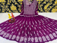 56 Kali Anarkali With A line inner - Chikankari official