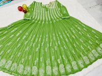 56 Kali Anarkali With A line inner - Chikankari official