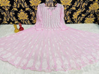 56 Kali Anarkali With A line inner - Chikankari official